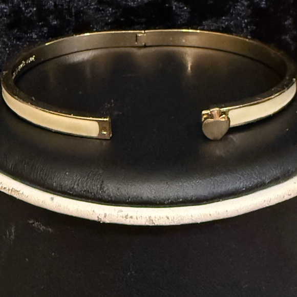 Kate Spade New York Gold Tone Hinged Bangle Bracelet - Picture 4 of 5